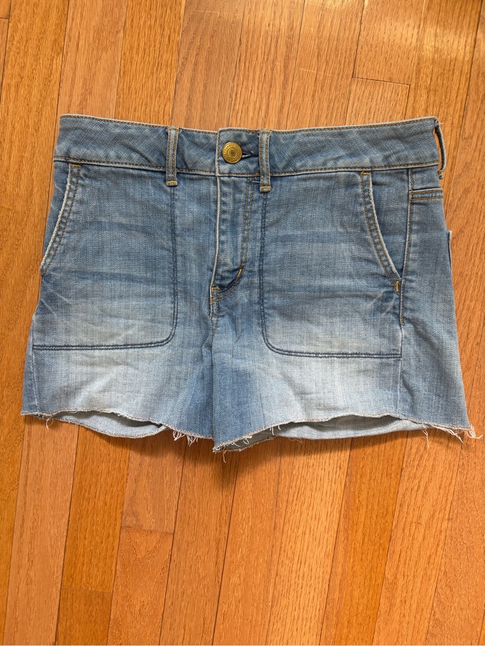 American Eagle Outfitters Light Blue Denim Cutoff Shorts